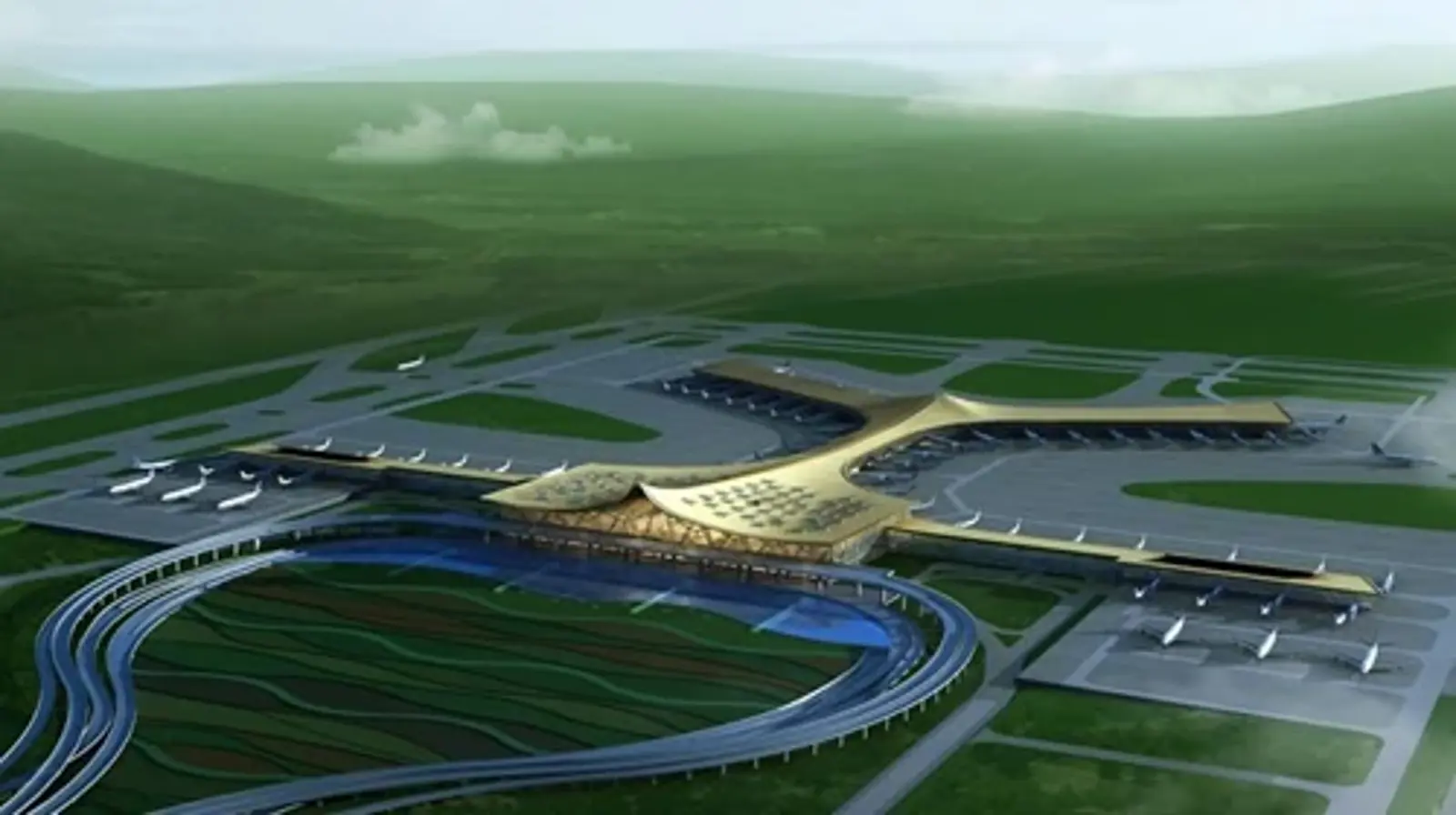 Kunming New Airport is Under Construction