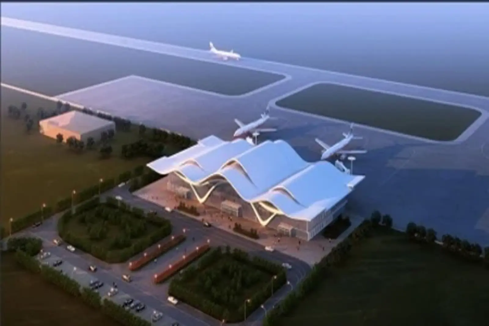 New genghis khan civil airport project in  "zhalantun"